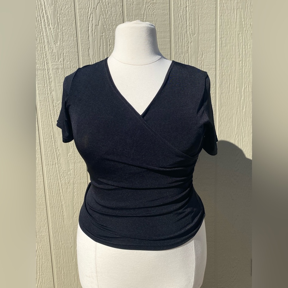 P.S.E Black Shimmery Blouse